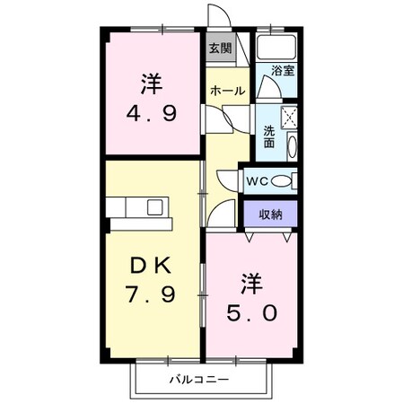 ヴィラグリーンの物件間取画像